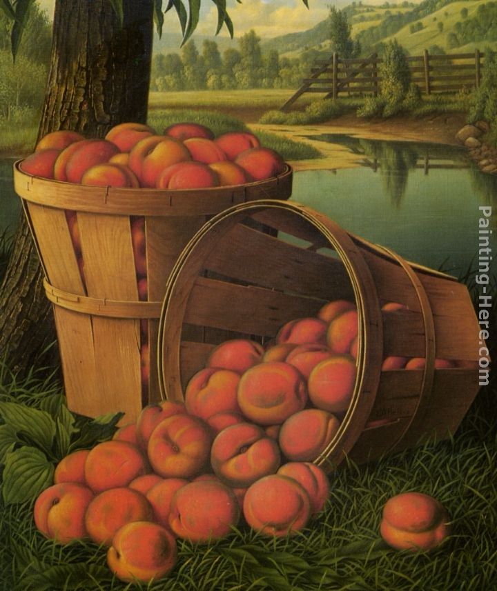 Levi Wells Prentice Bushels of Peaches Under a Tree